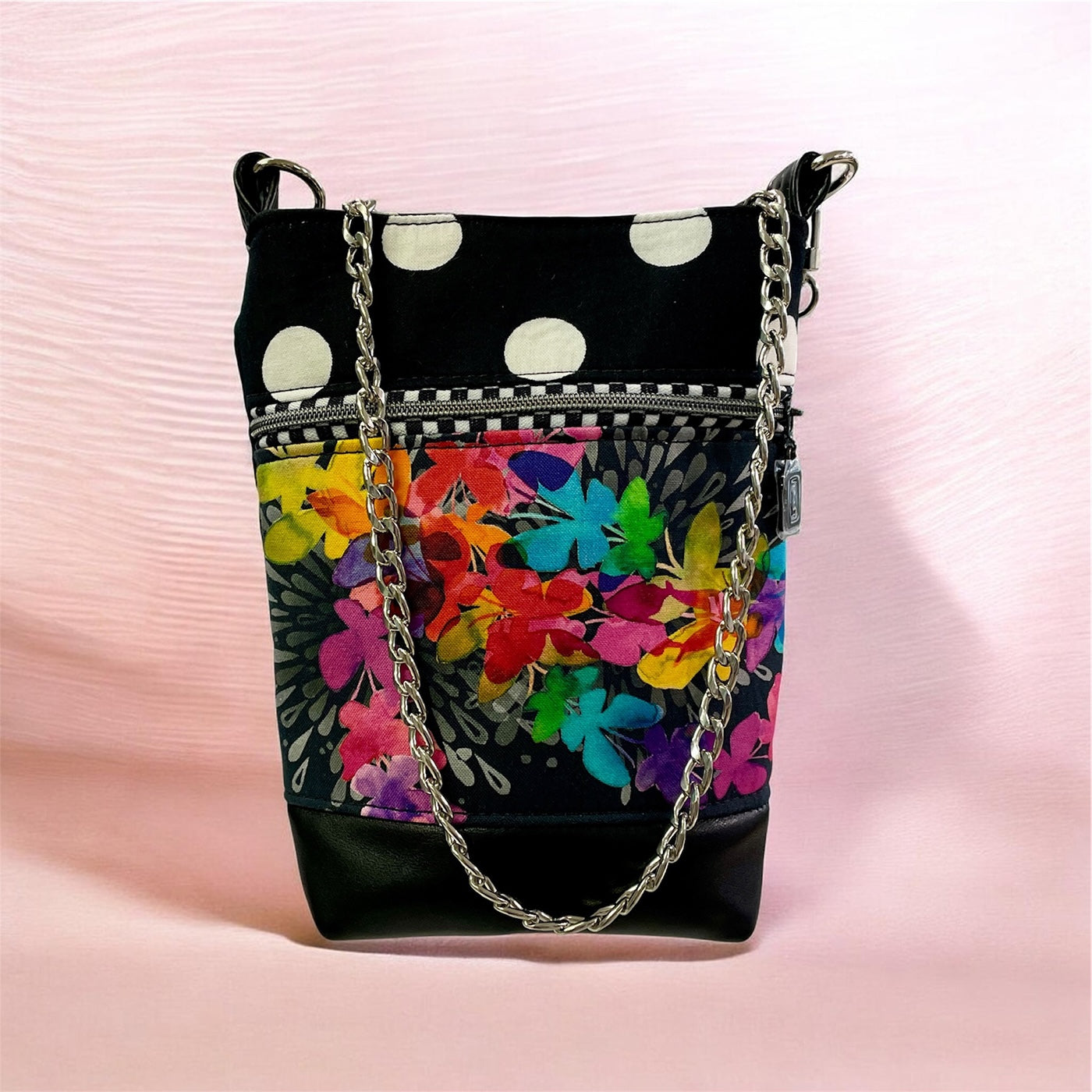 Polka Bloom Crossbody Phone Bag