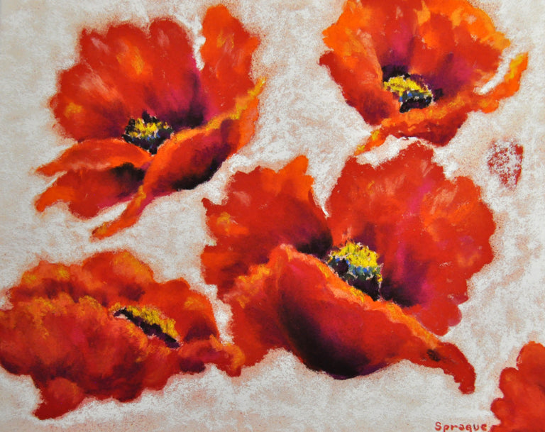 Poppy Garden - Matted Print