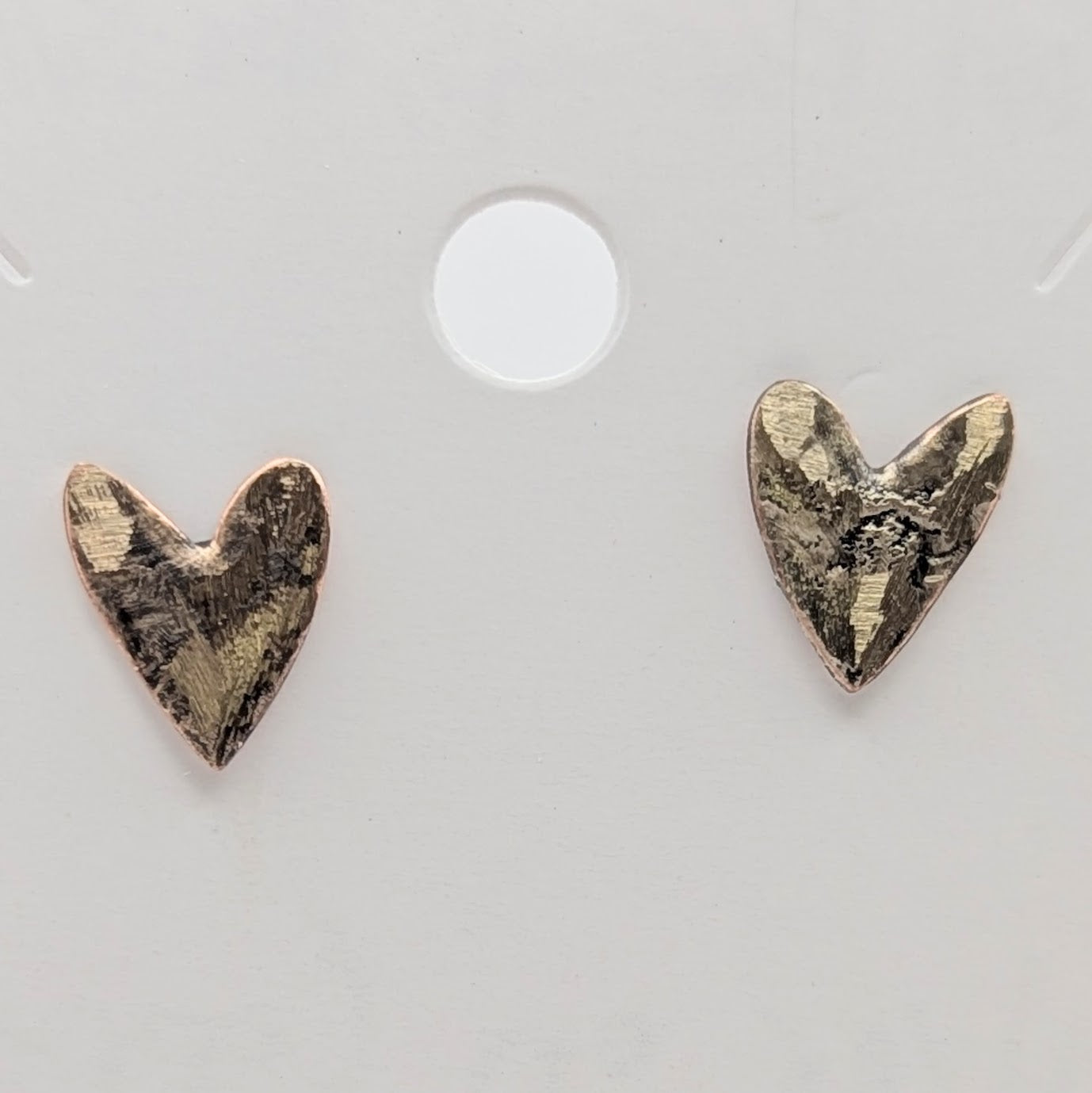 Post Earrings, Hearts I