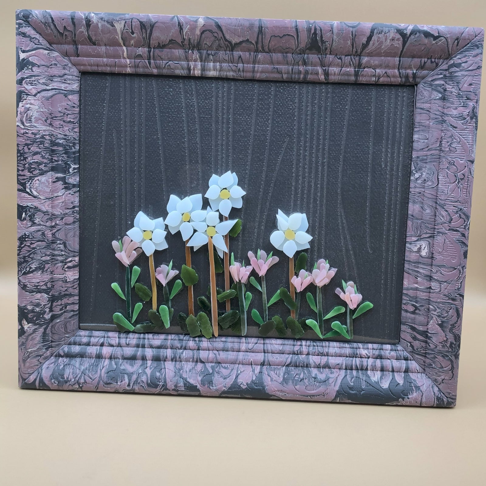 Pour Painted Rosey Paintbrush & Mountain Dryad