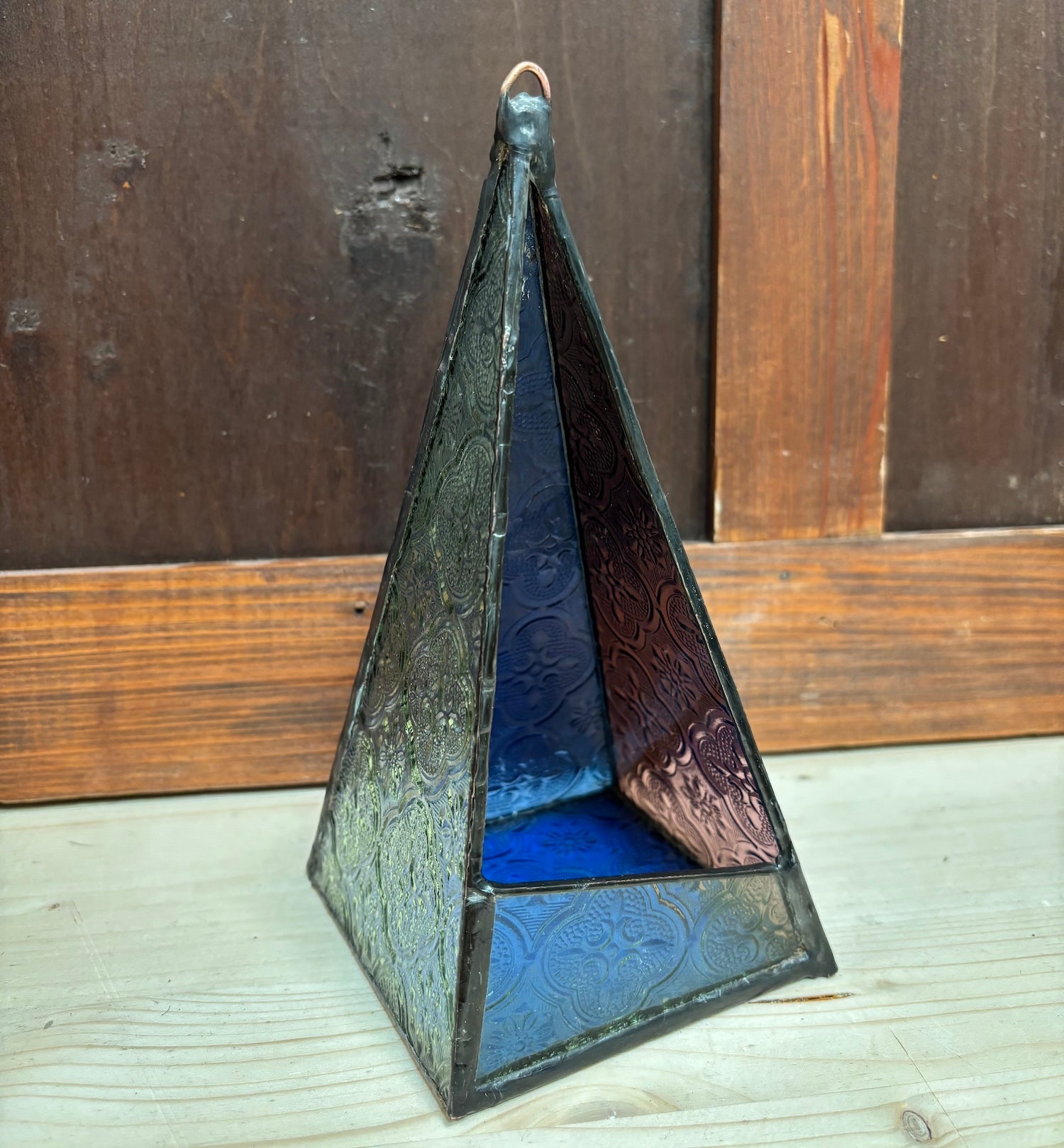 Pressed Glass Airplant or Flameless Candle holder