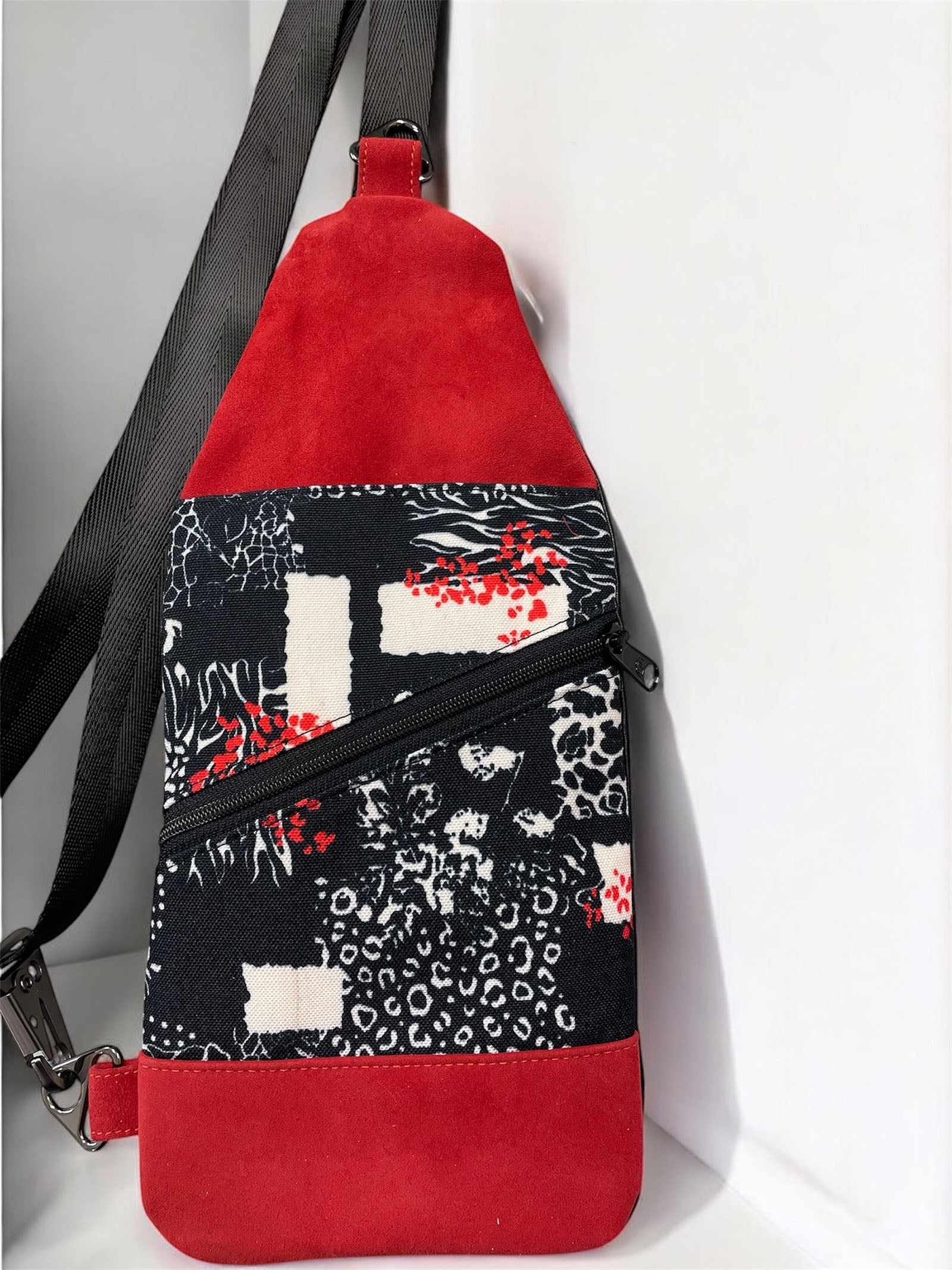 Pretty in Red and Black Sling