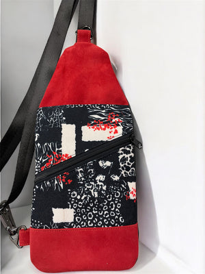 Pretty in Red and Black Sling
