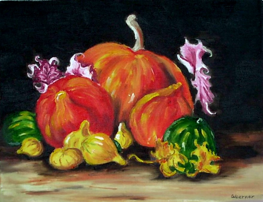 Pumpkins and Gourds-Three Pack Notecards