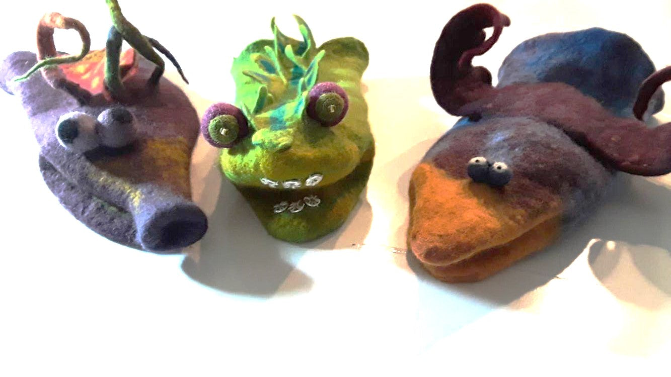 Making Whimsical Friends: Wet Felted Hand Puppet Workshop Sat. 6.20.26 @ 10:00AM