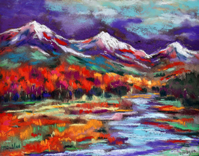 Purple Sky-Ready to Frame Print