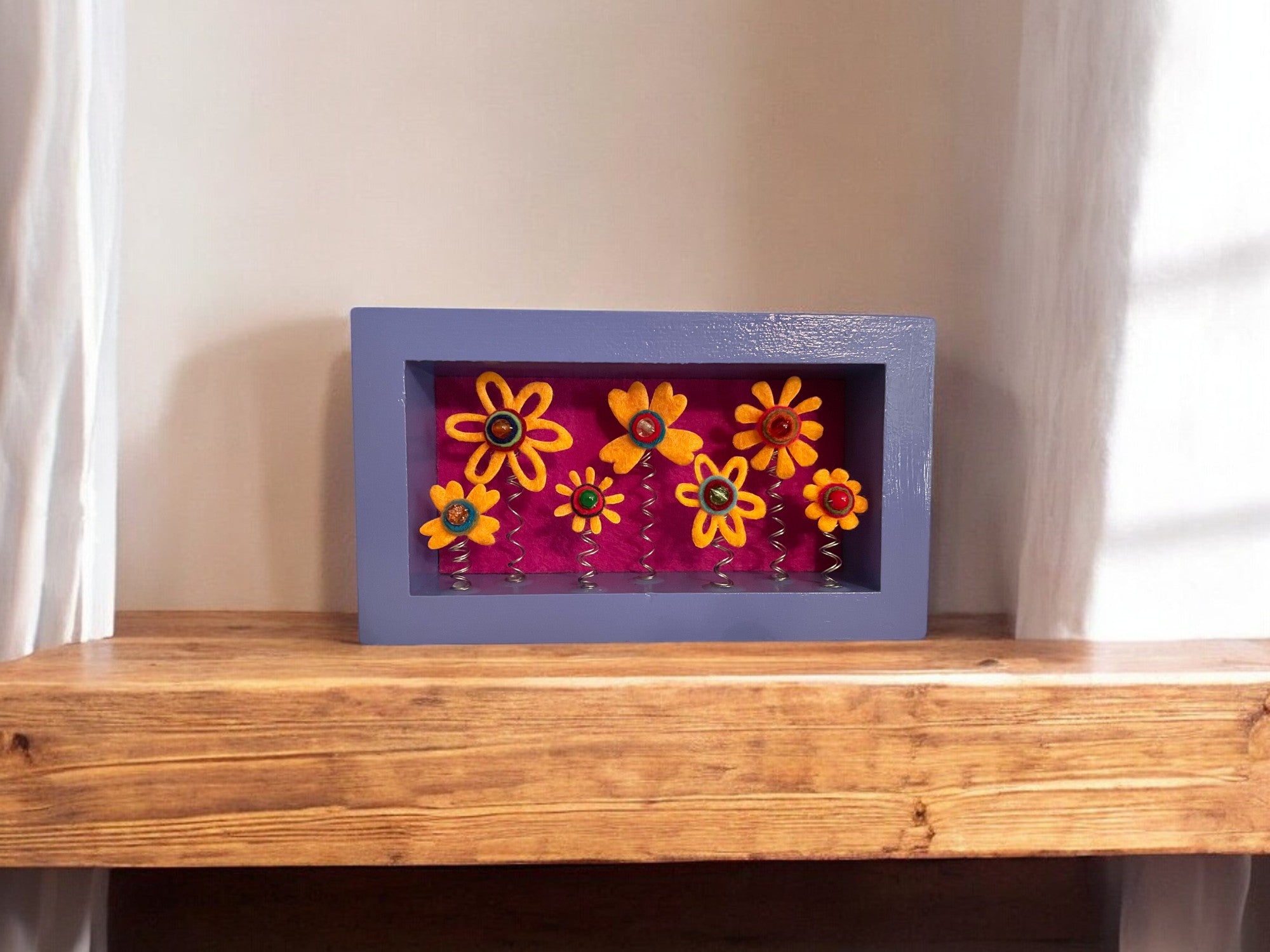 Purple Frame with Yellow Flowers