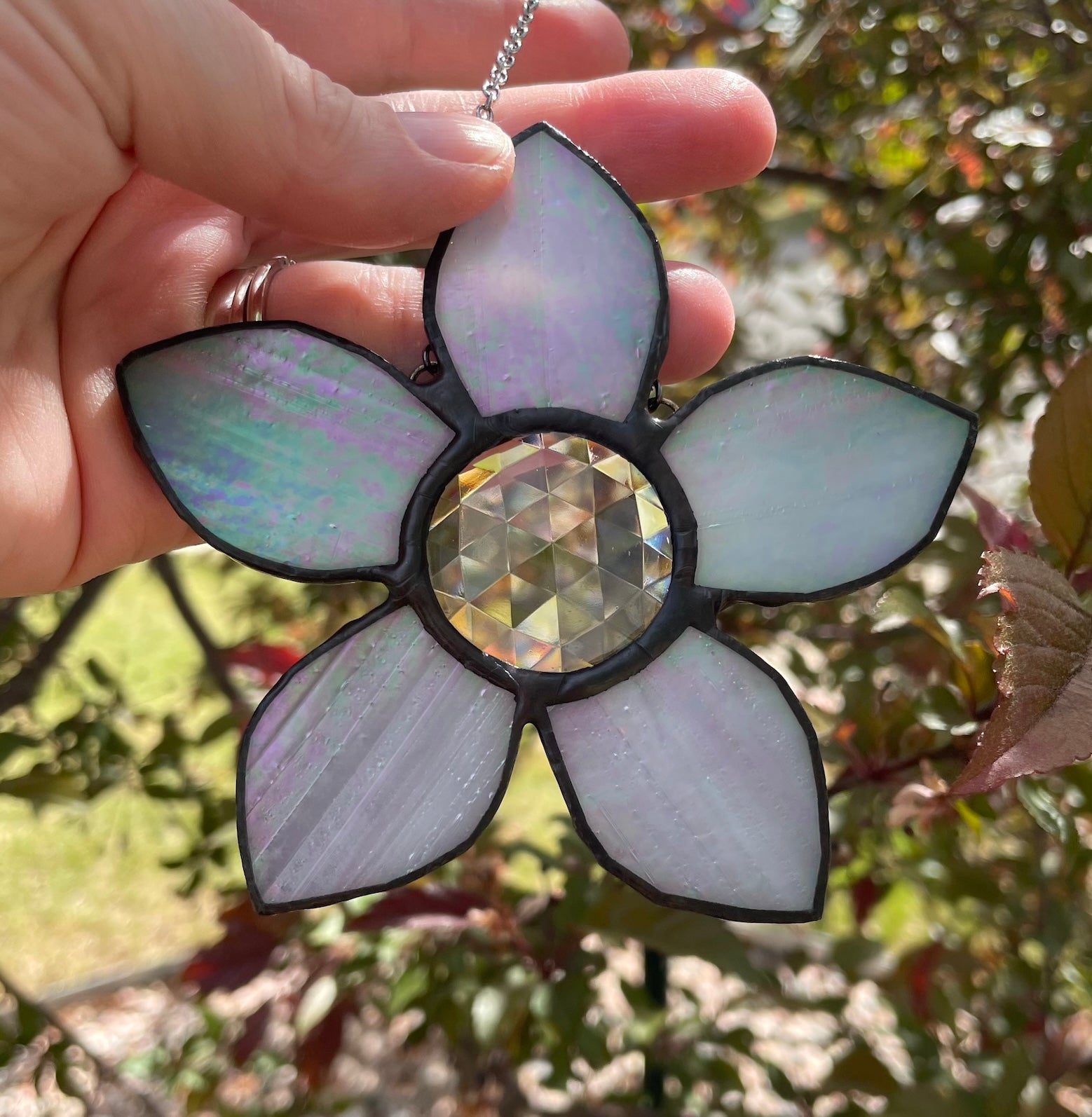 Purple Iridescent Flower