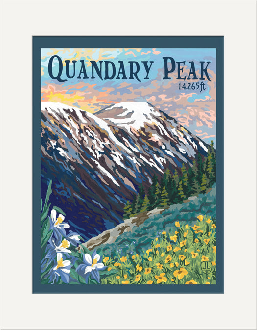 Quandary Peak- Matted Print