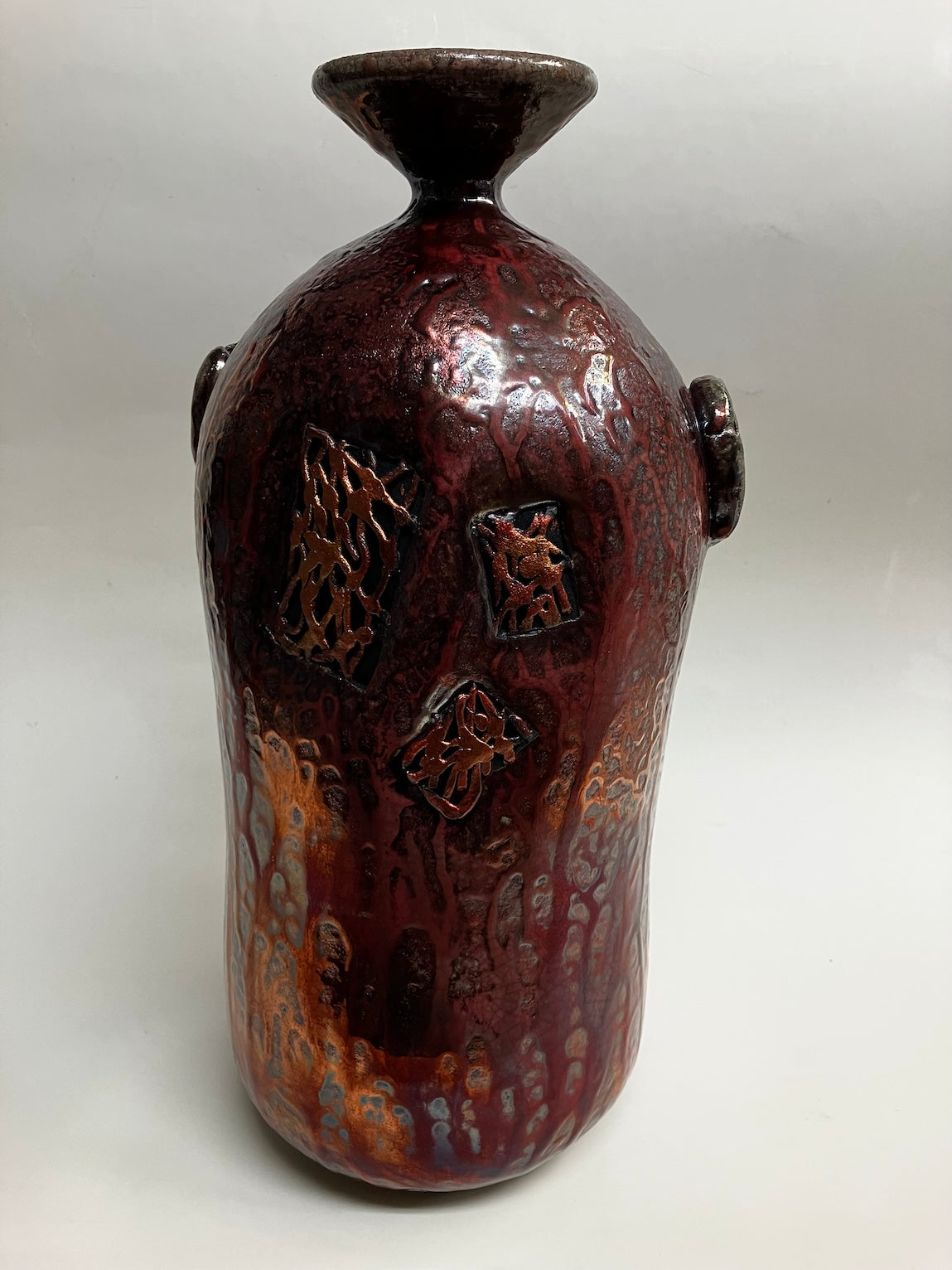 Raku bottle 03