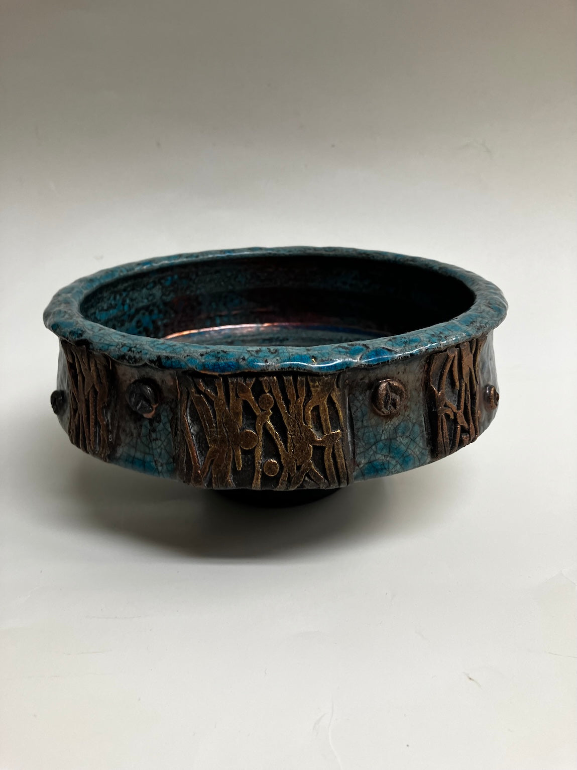 Raku candy dish 011
