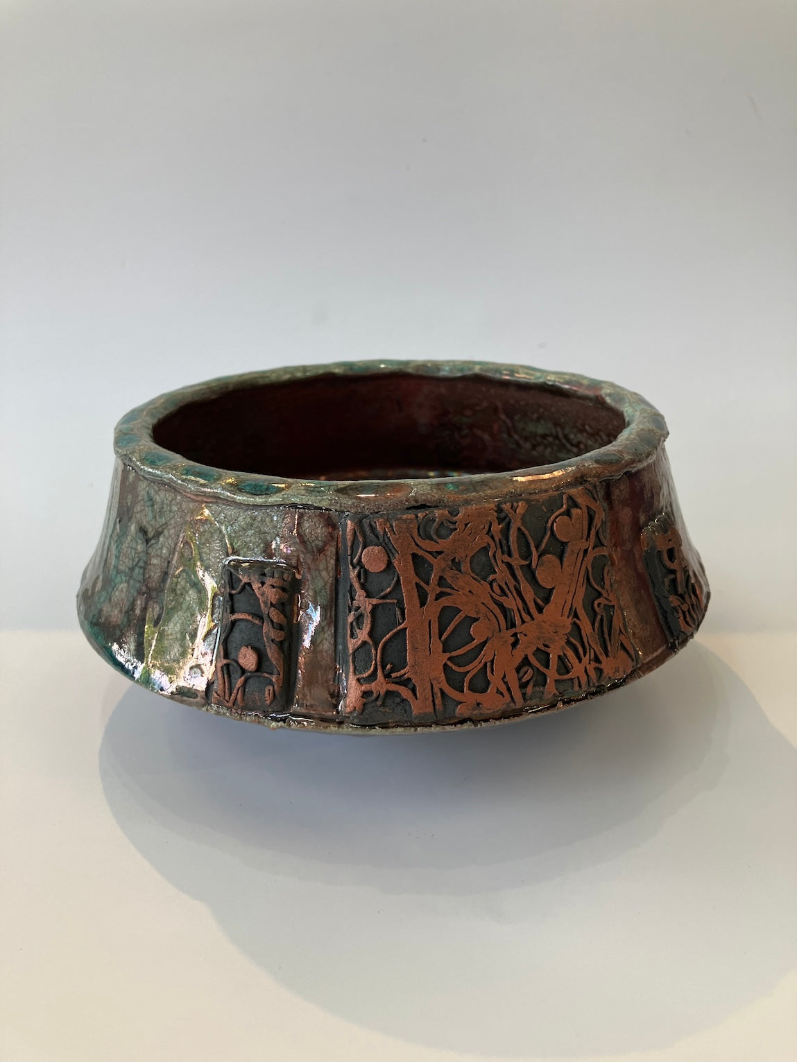 Raku candy dish 03