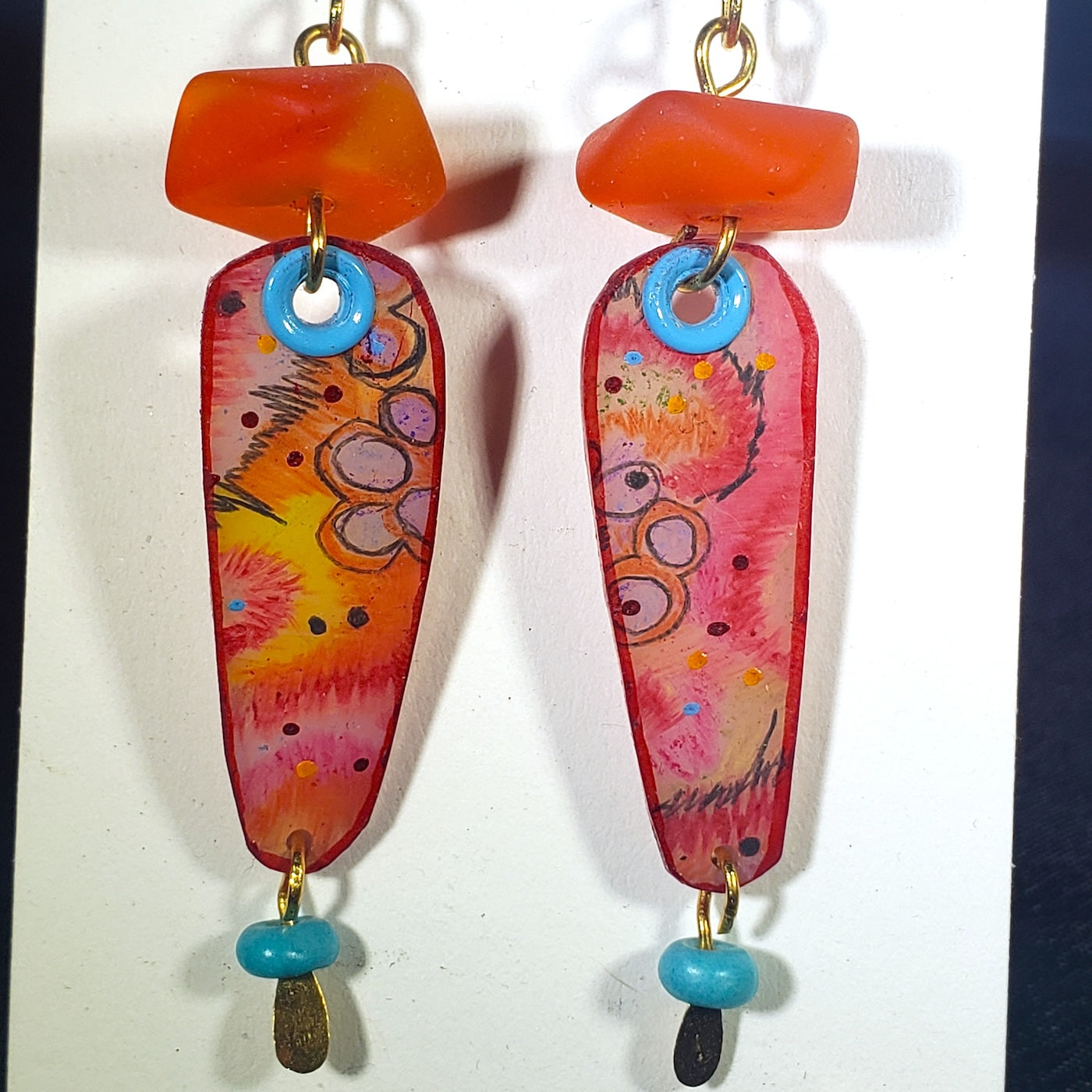 Red Bazaar earrings