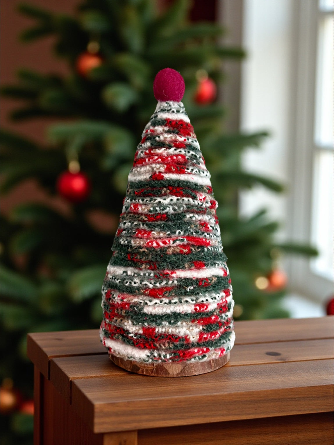 Red White and Green Tree