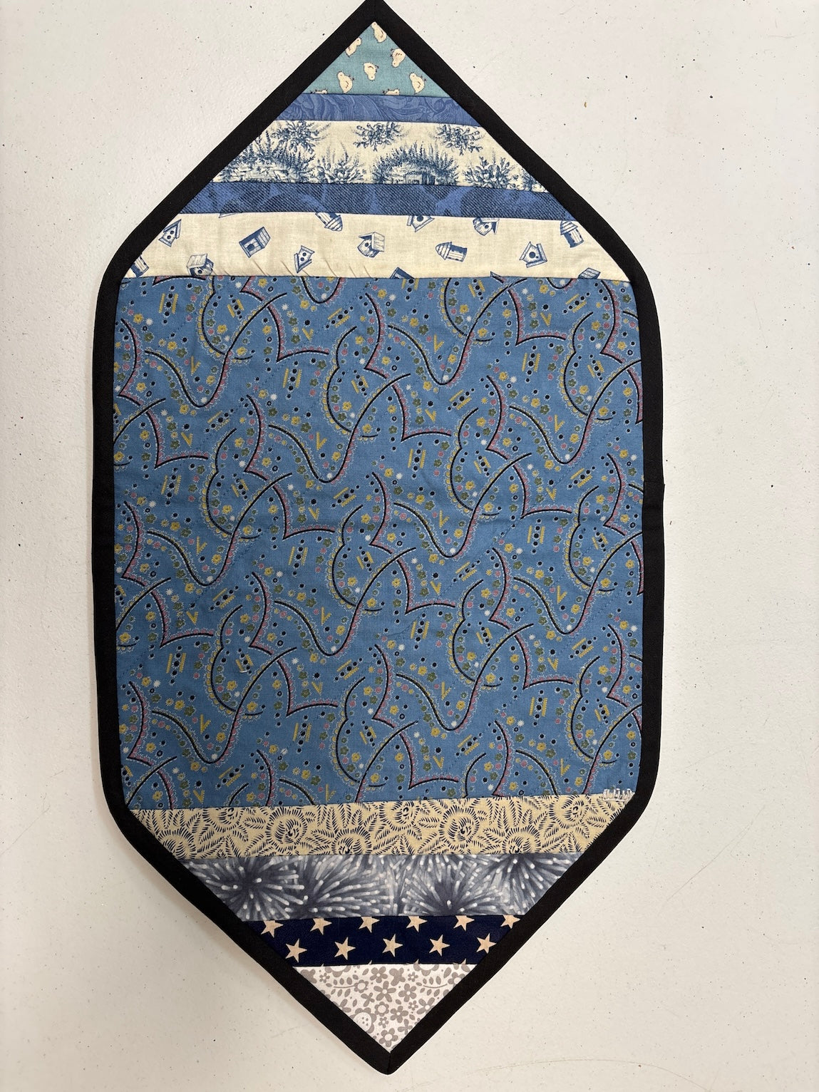 Reversible Quilt as you go Table Topper