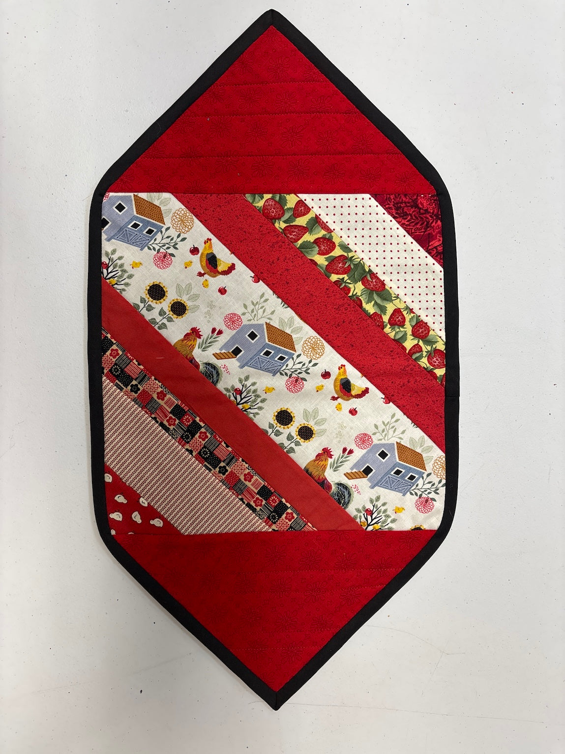 Reversible Quilt as you go Table Topper