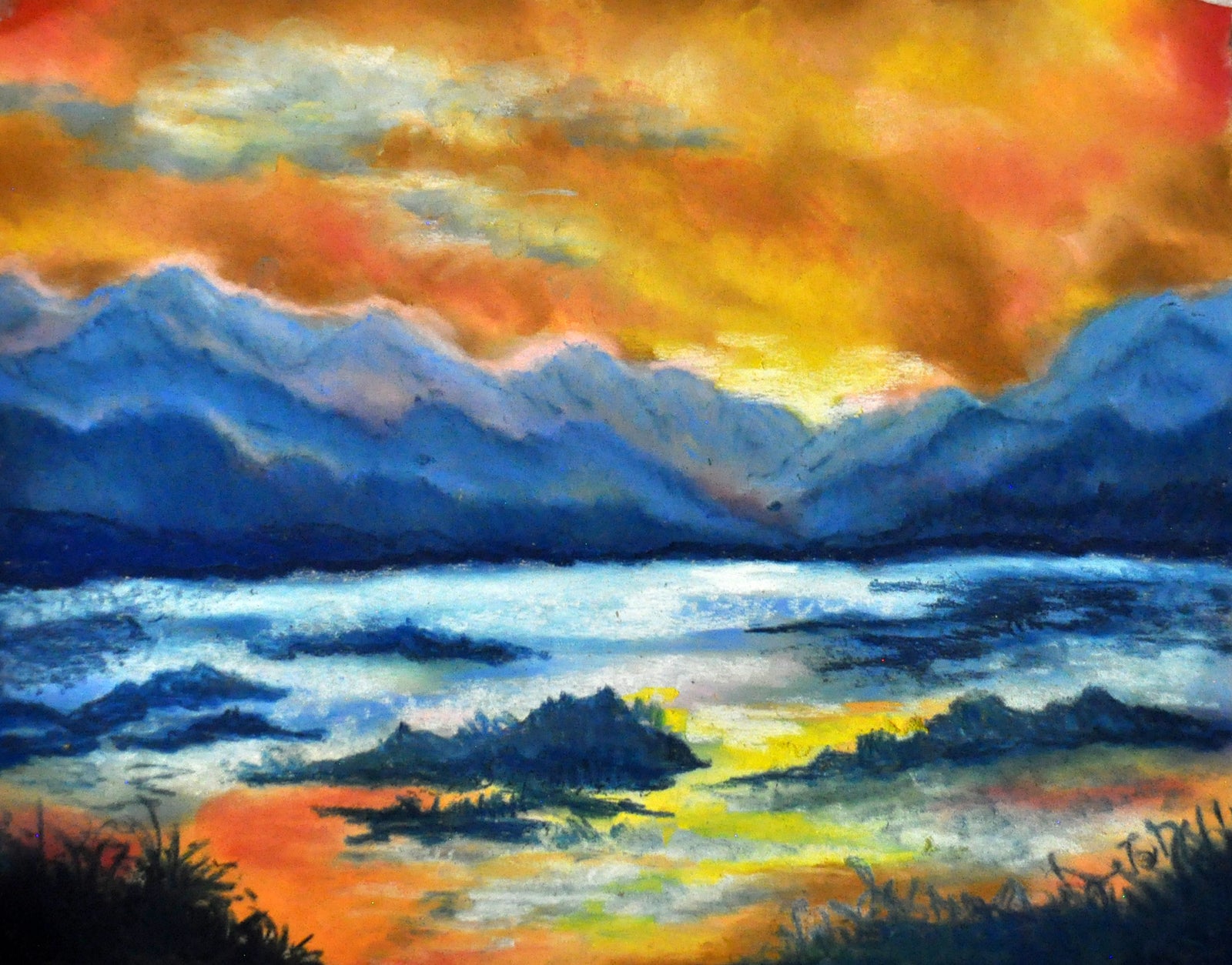 Pastel Skies, Water, Reflections Art Class Thurs. 4.9.26 @ 10:30A