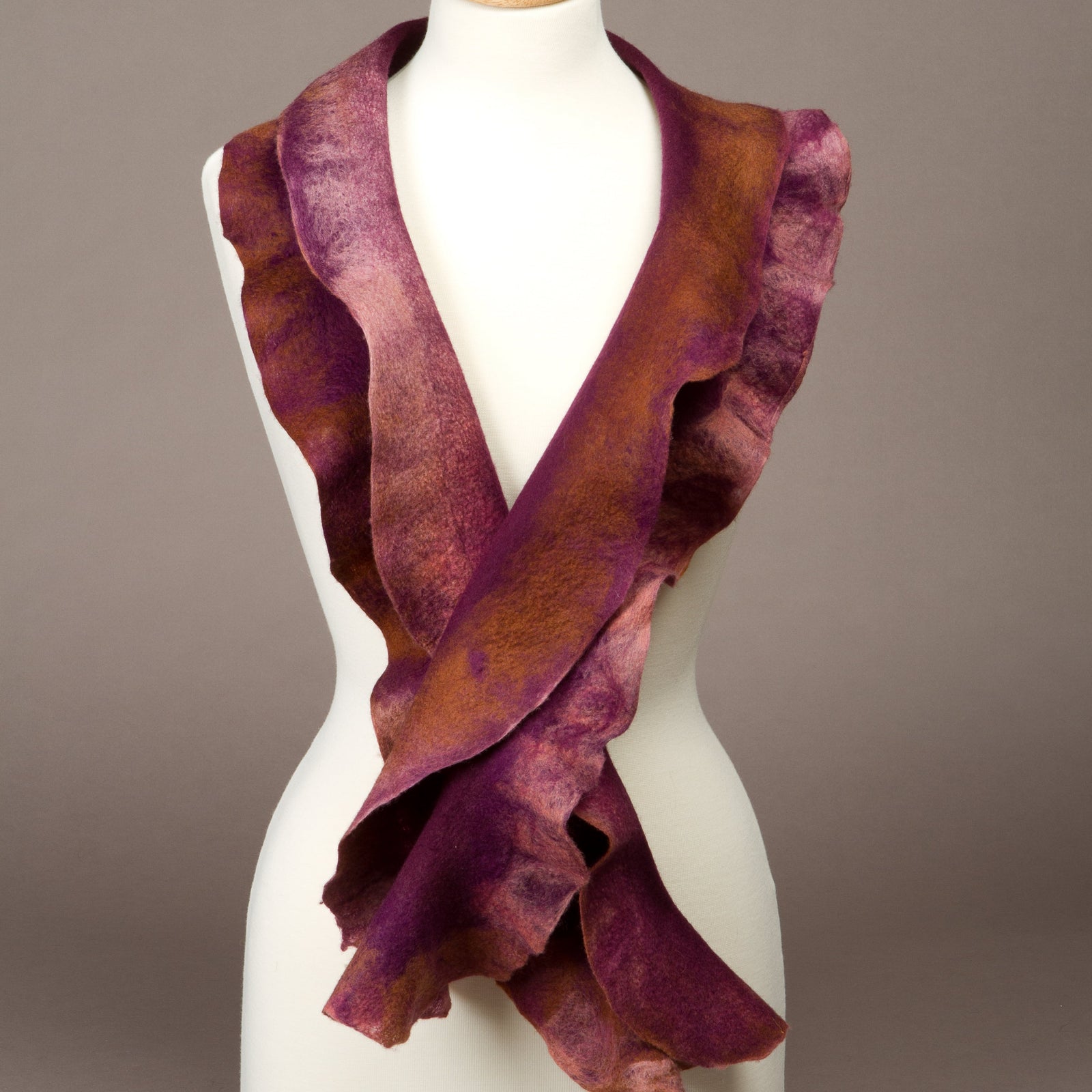 Felted Ruffle Scarf Art Class Wed. 7.8.26 @ 10A