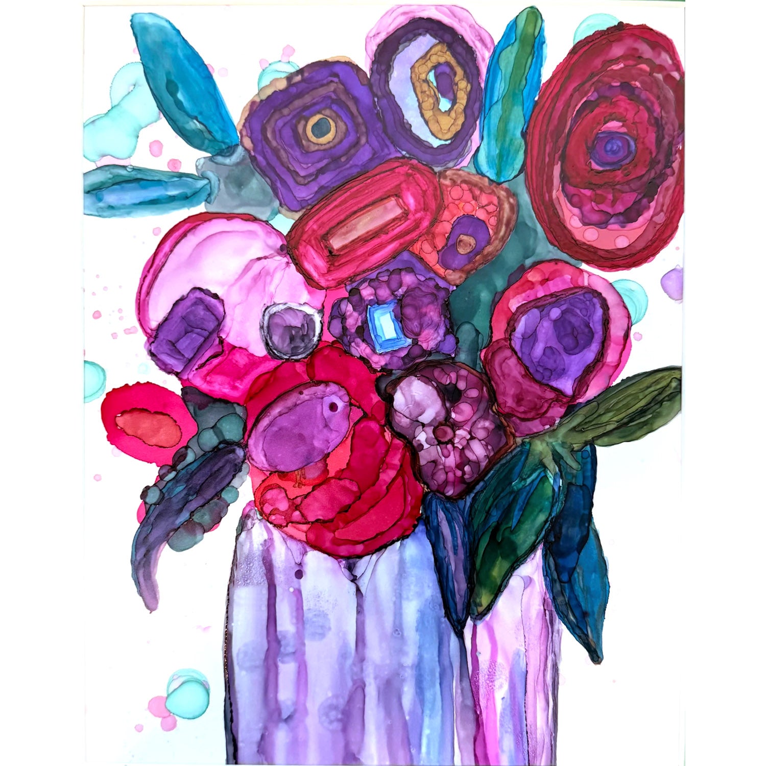 Playful Alcohol Ink Flowers Class Fri. 5.29.26 @ 2P