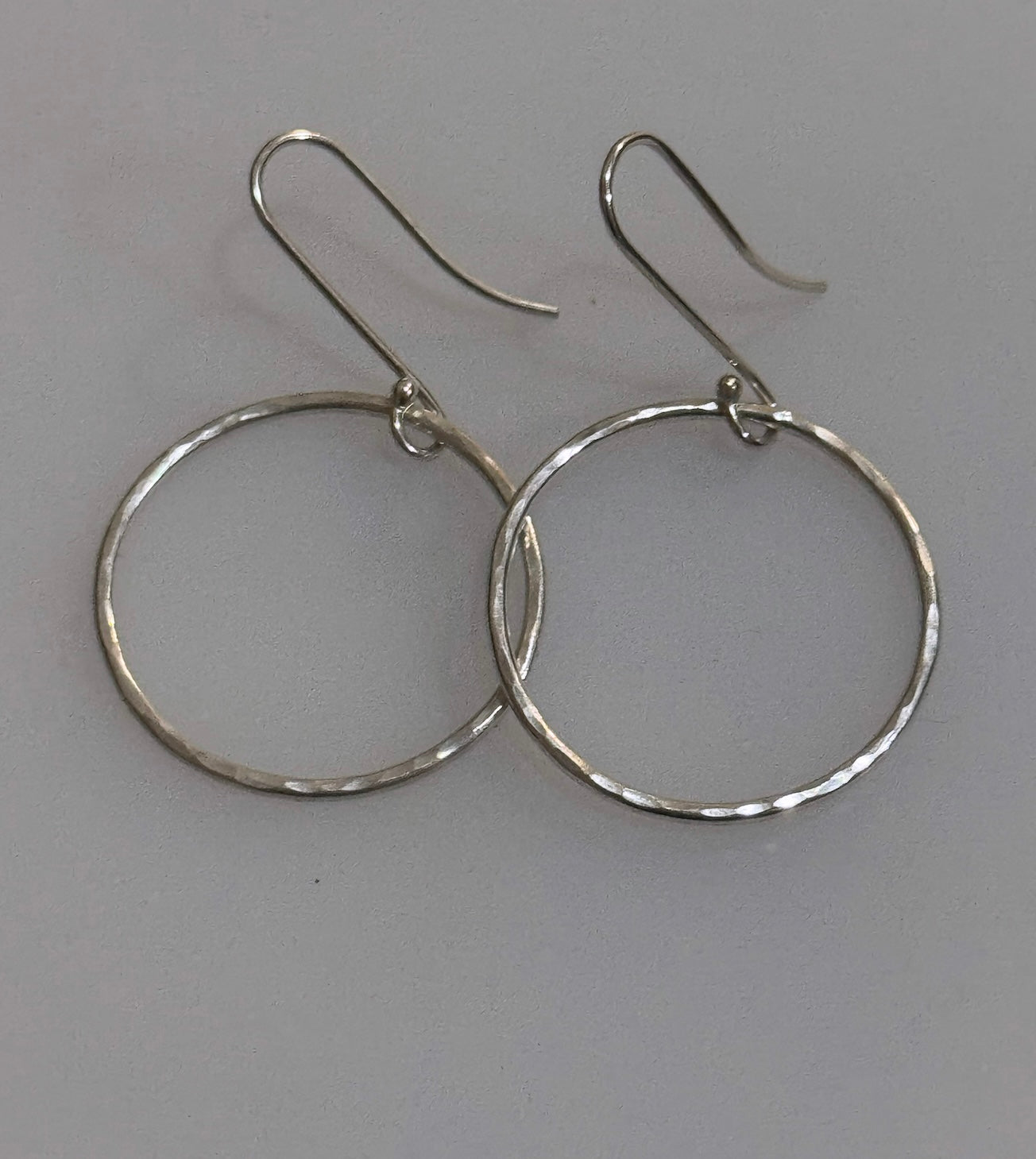 Simple Silver Hoop Earrings