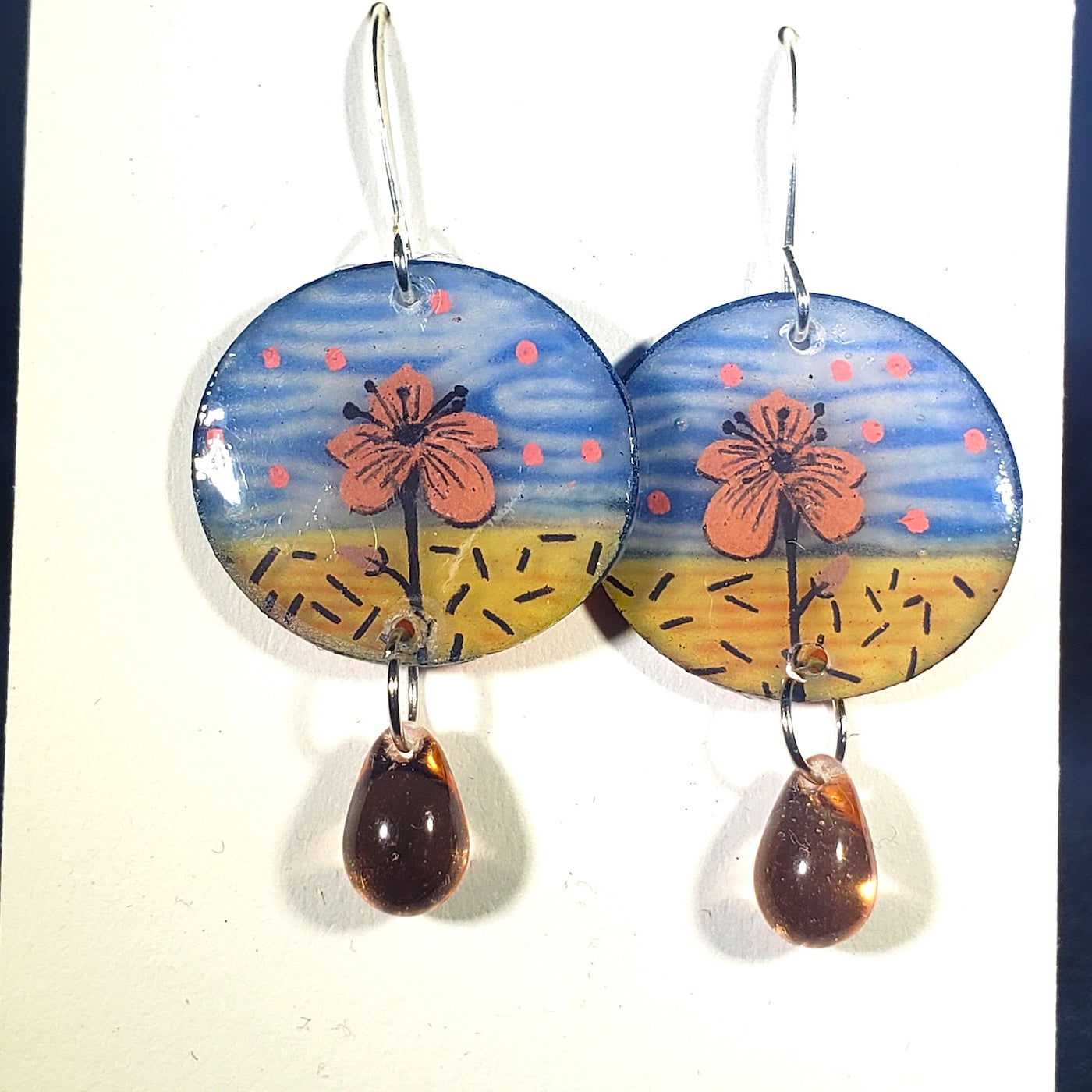 Singular flower earrings