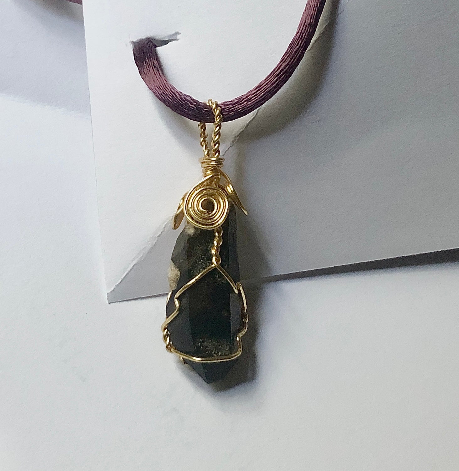 Smokey Quartz Wire Wrapped necklace