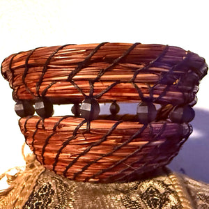 Snowflake Obsidian Basket