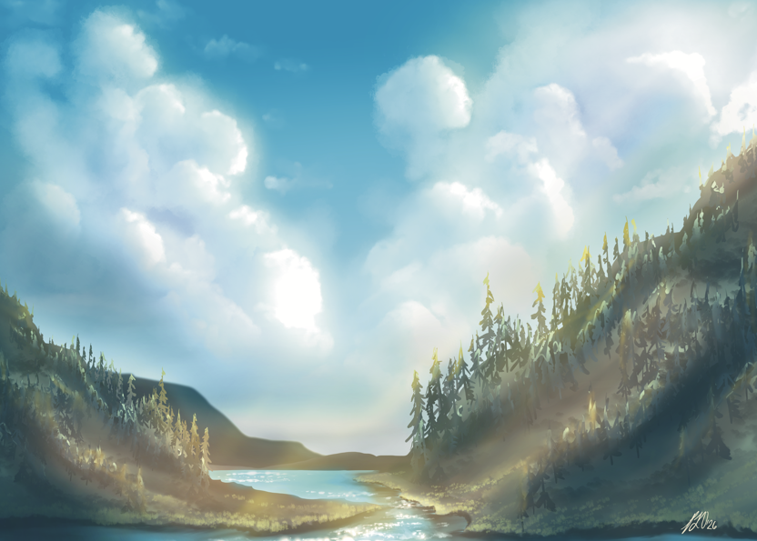 Creating Soft, Magical Environments in Procreate - On Demand Art Class