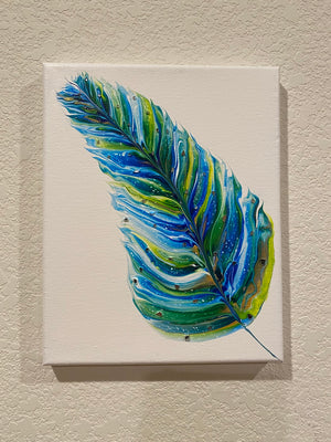 The Sparkling Green Feather