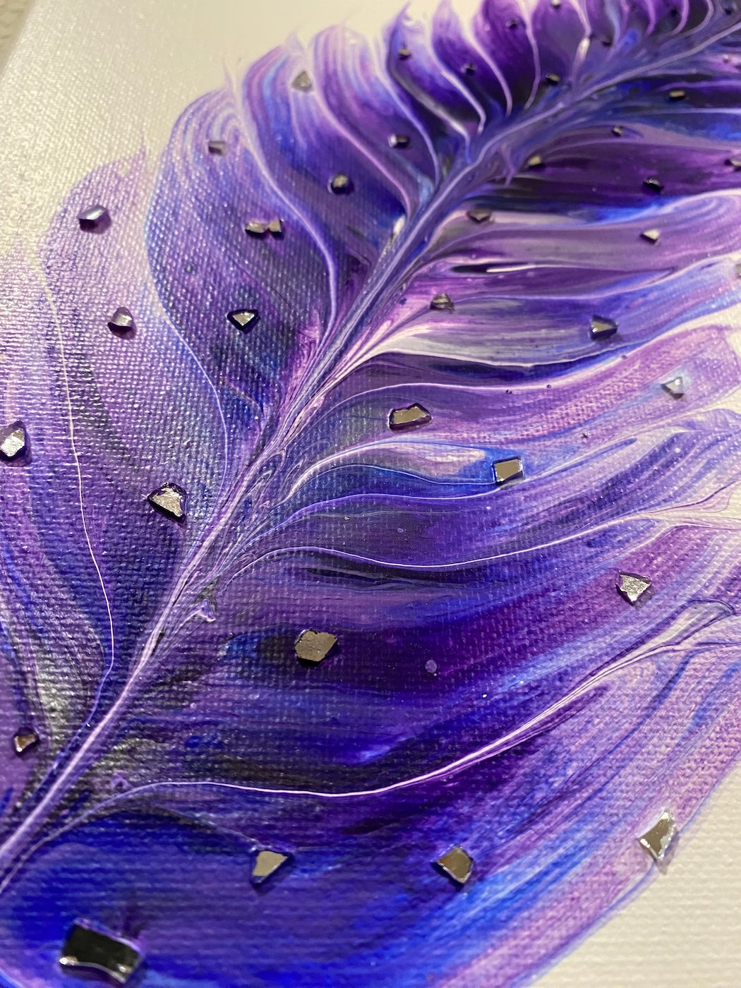The Sparkling Purple Feather