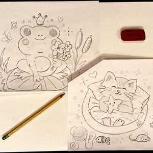Spring Break Drawing Lab: Build-A-Drawing  Part One | Morning Class | Ages 5+ Tues. 3.17.26 @ 10:30A