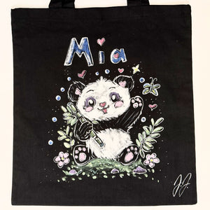 Spring Break Painting Lab: Paint a Panda Tote (Part Two)  Ages 5+ Tues. 3.17.26 @ 1P