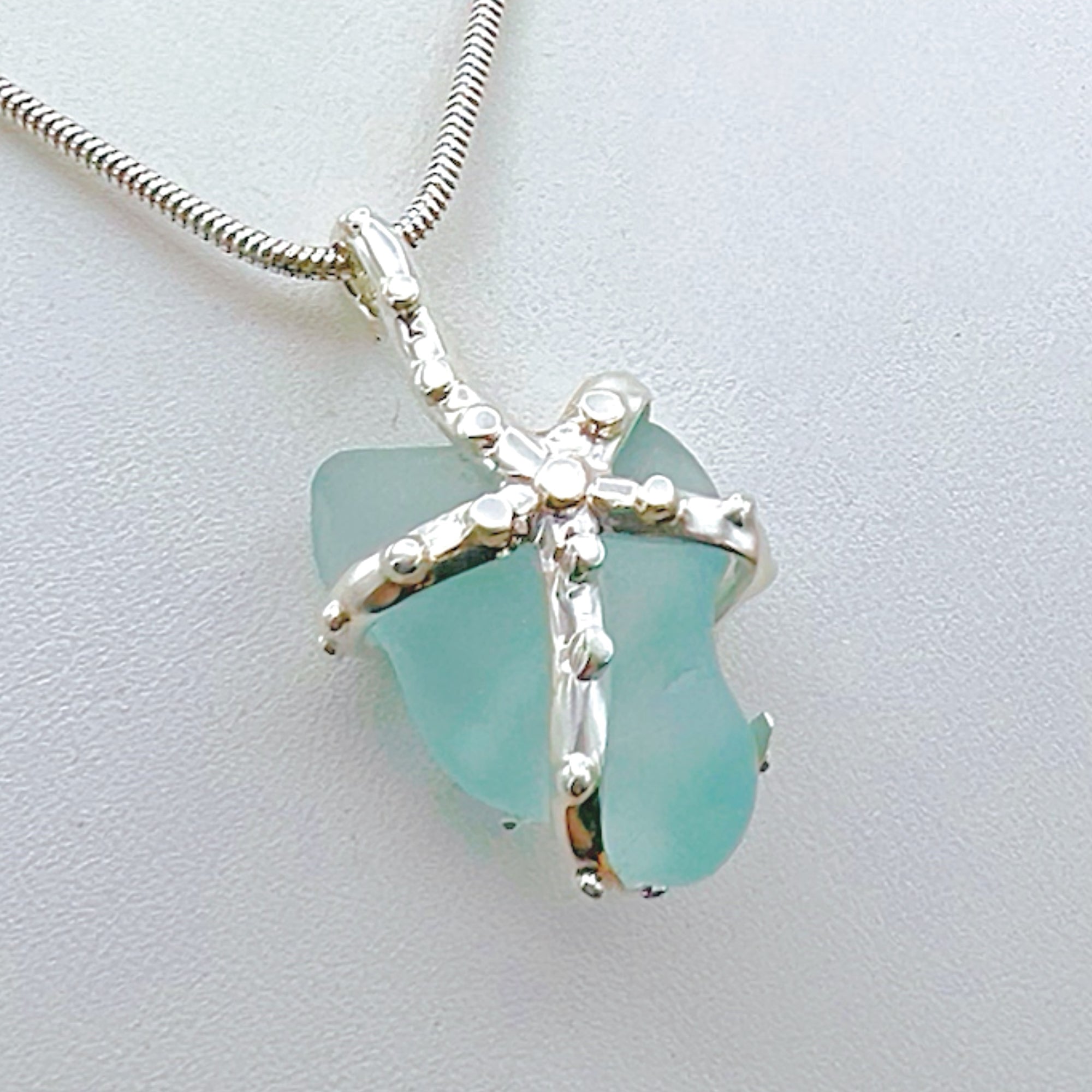 Starfish and Sea Glass Pendant