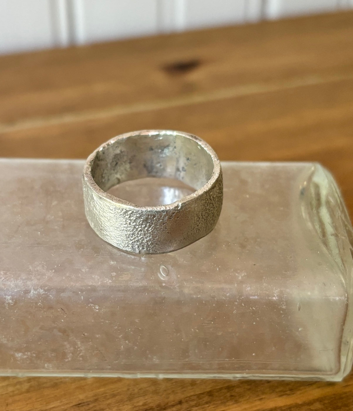 Solid as a Rock Sterling Band Ring size 10 EAL R5