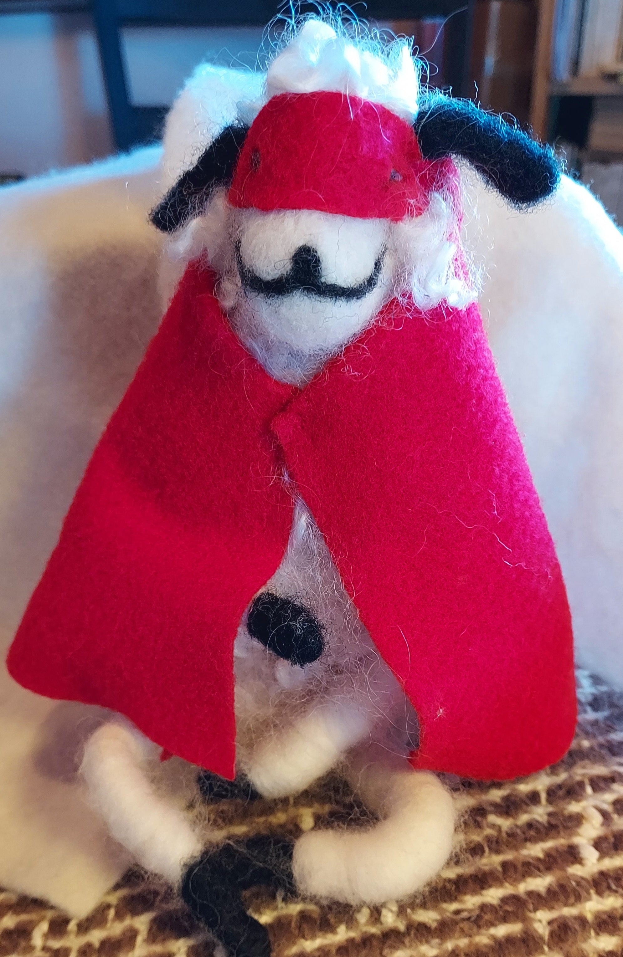 Needle-felted SuperSheep