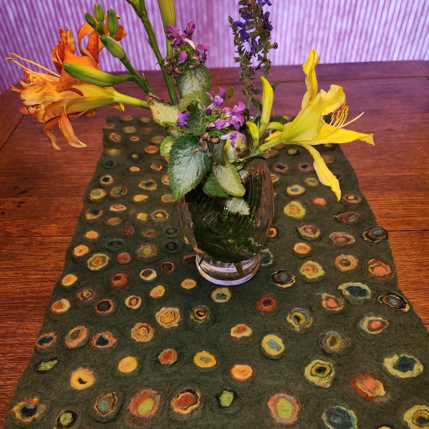 Whimsical Felted Table Runner Art Class Fri. 12.12.25 @ 10A