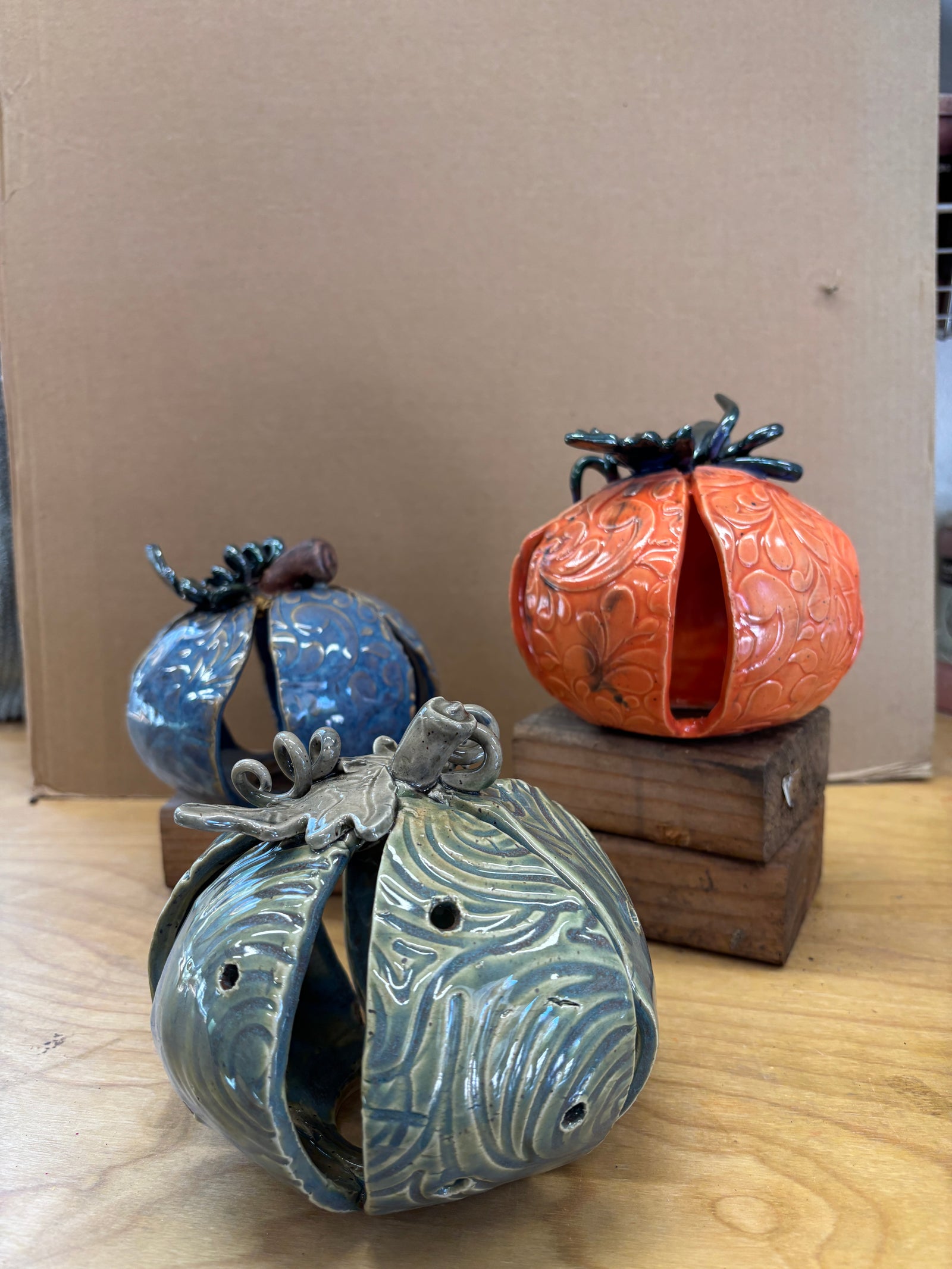 Tea lite pumpkins