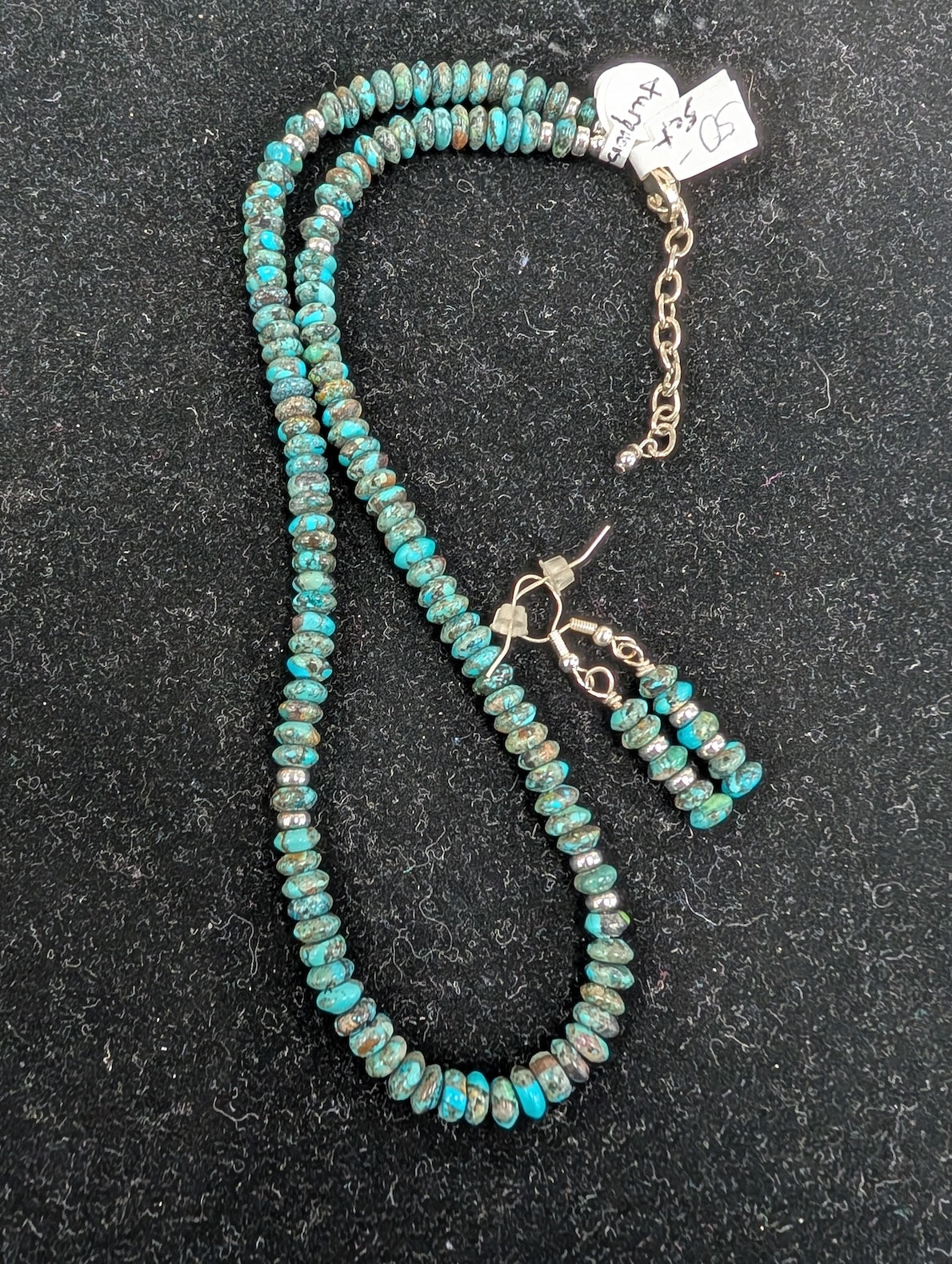Turquoise Necklace & Earrings Set