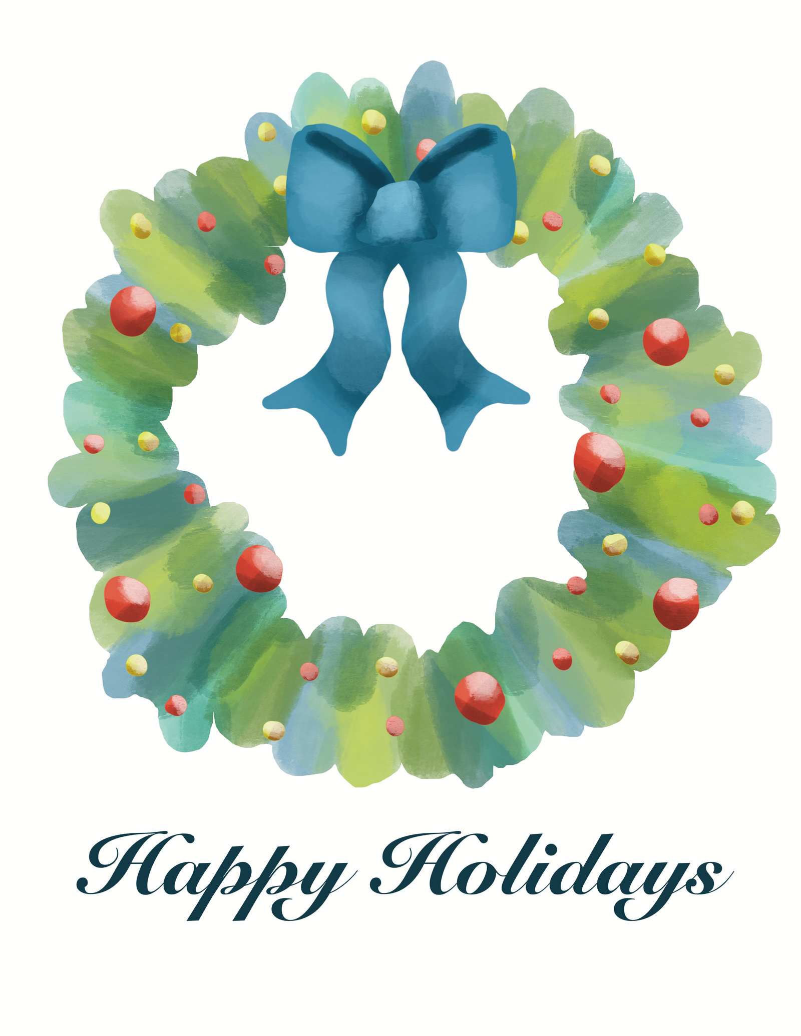 Whimsical Holiday Wreaths in Procreate – A Beginner’s Digital Art Workshop Sat. 12.6.25 @ 10A
