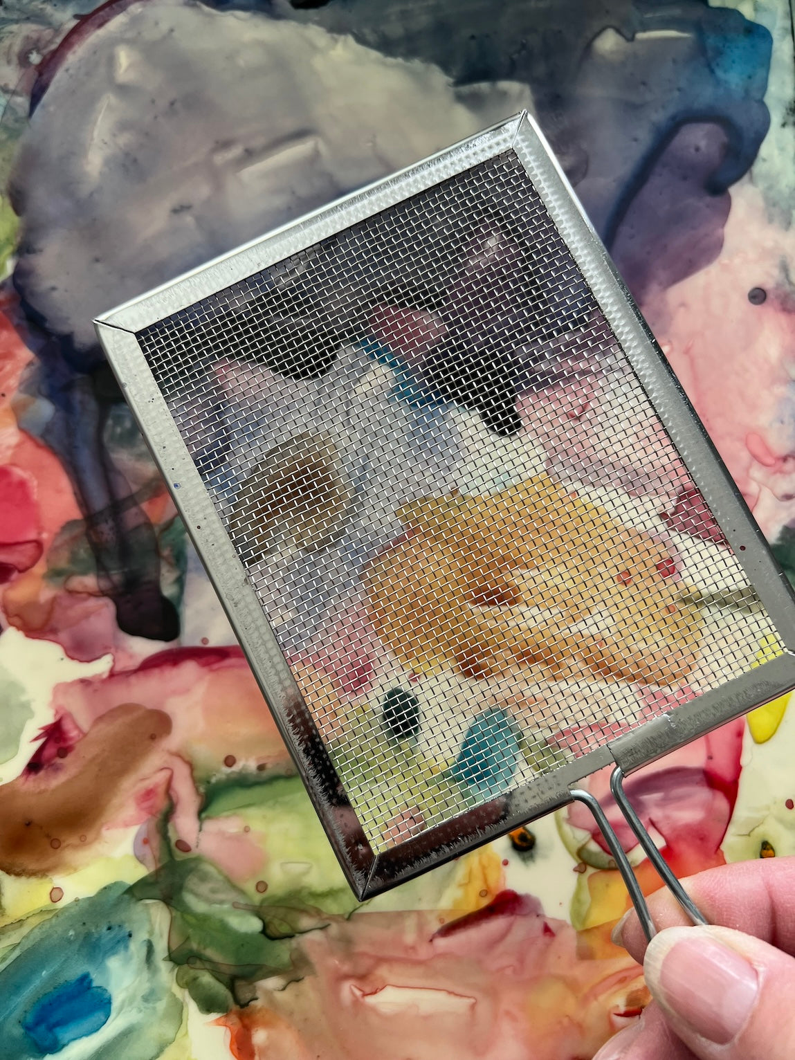 Watercolor supplies - Splatter screen