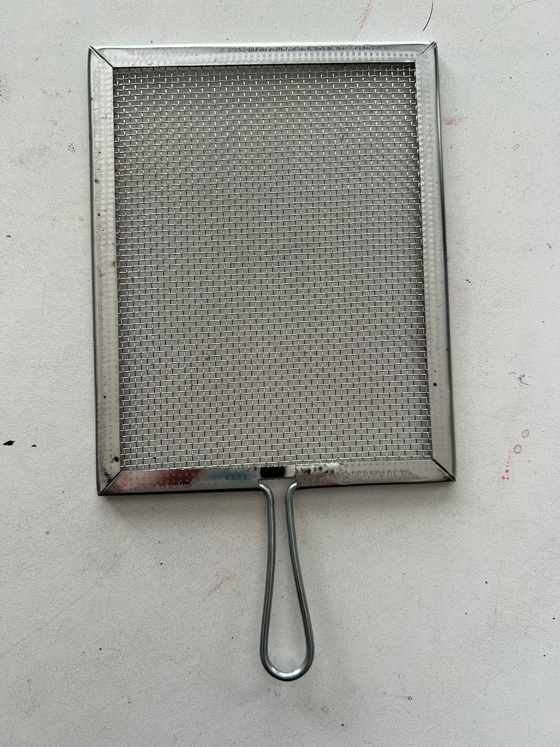 Watercolor supplies - Splatter screen