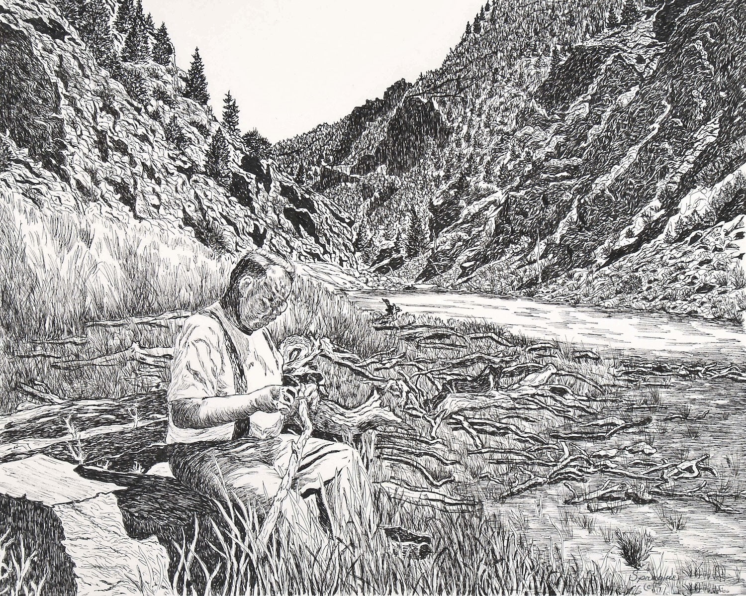 Whittlin' Near The Lake Fork -POD