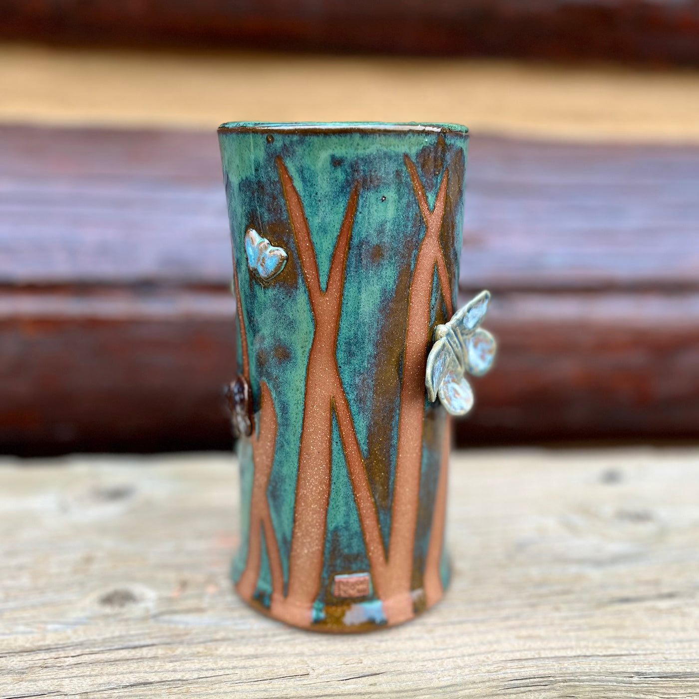 Wings in the Grass Vase