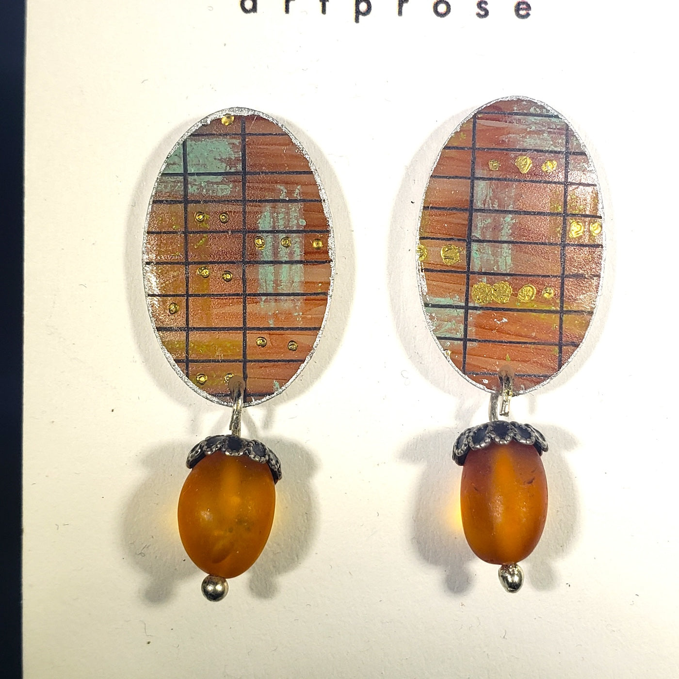 Winter Grid earrings