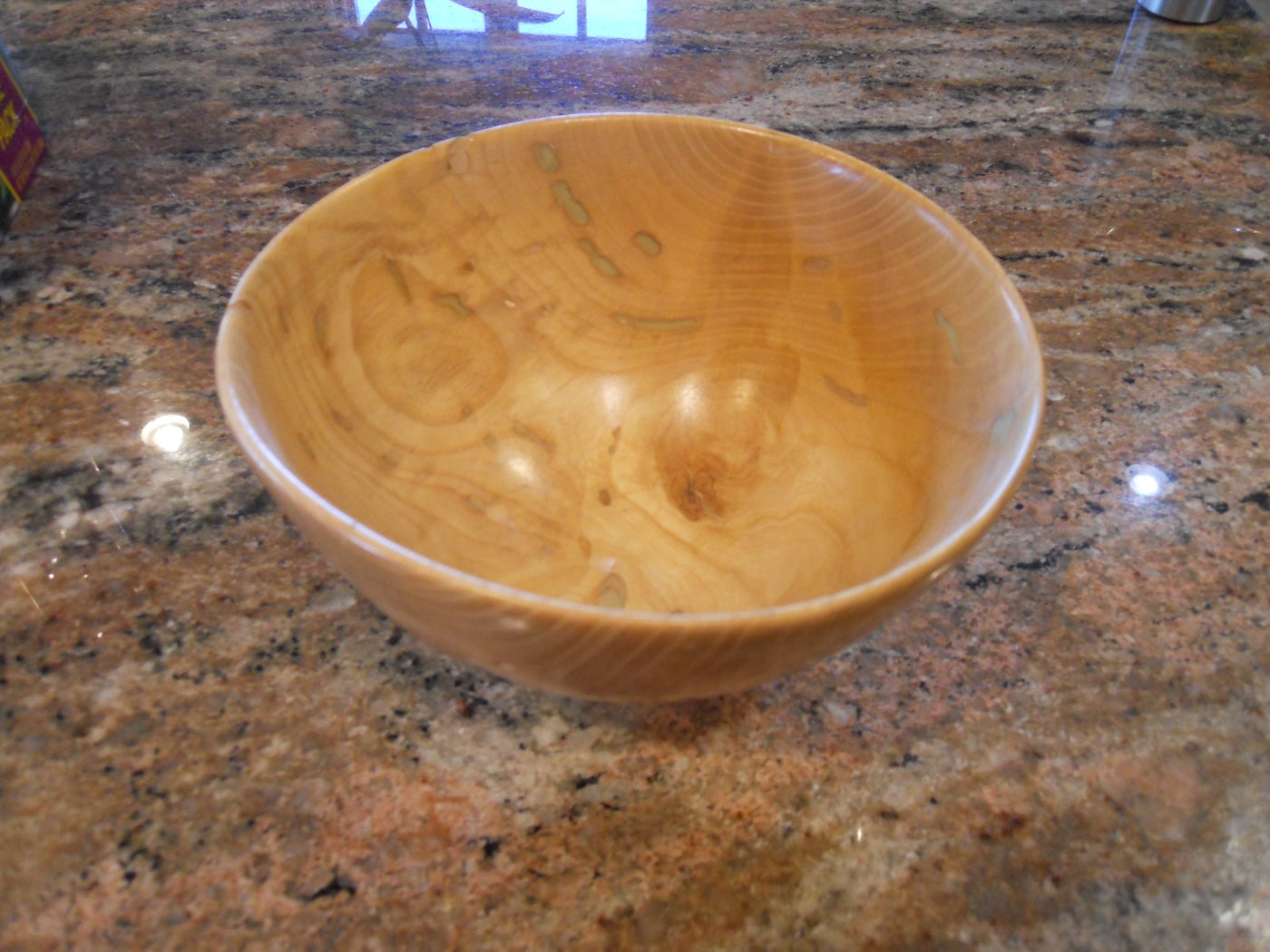 Wormy Maple Bowl 8 inches