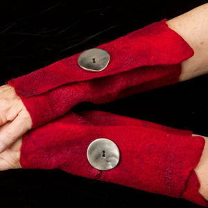 Wet-Felted Wrist Cuffs (fingerless gloves) Art Class  Wed. 9.30.26 @ 10:30A