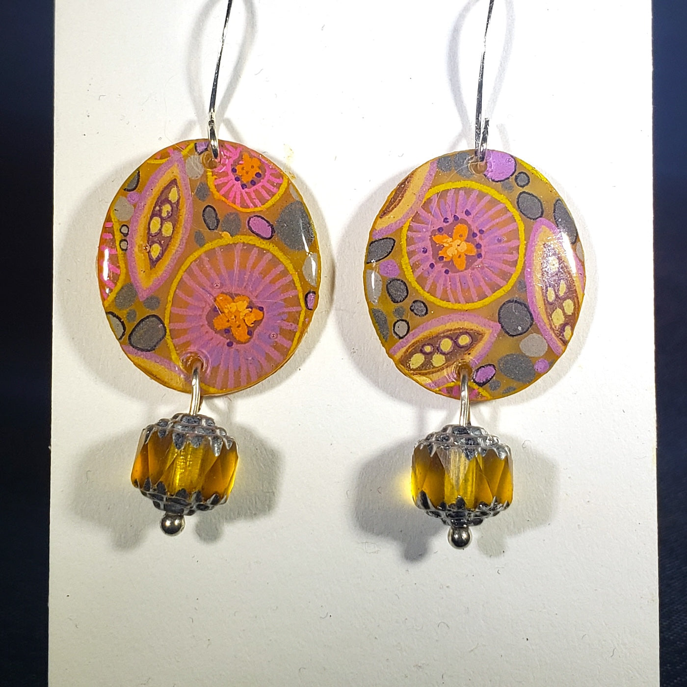 Yellow Anemone earrings