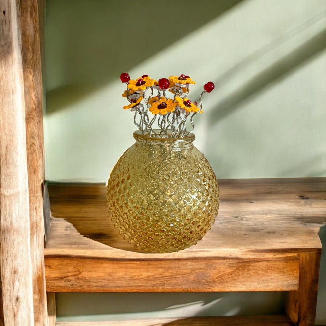 Yellow Vase with Sunflowers