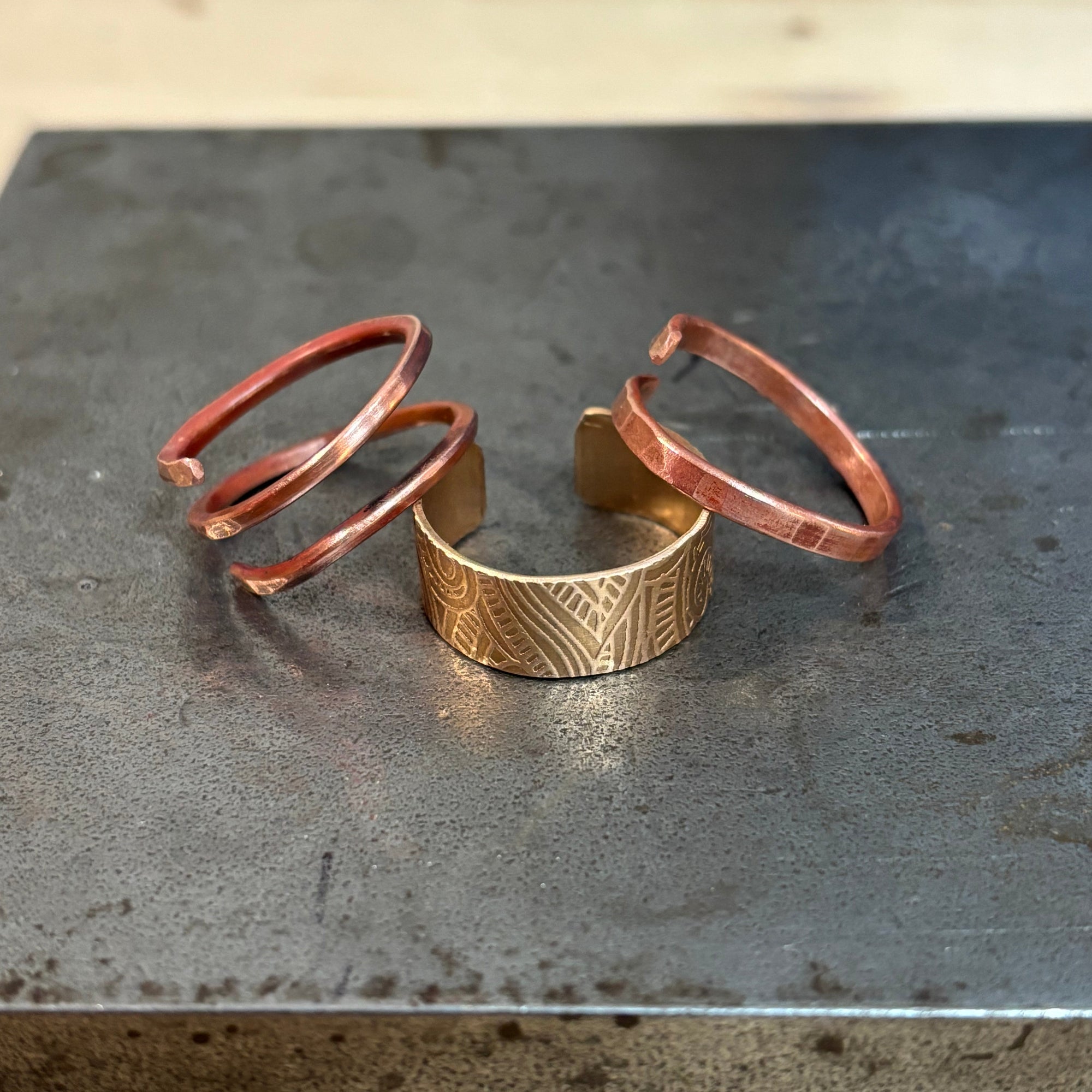 Adjustable Rings- Metalsmithing Art Class Fri. 12.19.25 @ 2:00P
