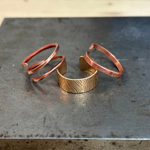 Adjustable Rings- Metalsmithing Art Class Fri. 12.19.25 @ 2:00P